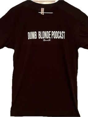 BunnieXO and Jelly Roll Dumb Blonde Podcast Black T-shirt NEW! Women Size Small